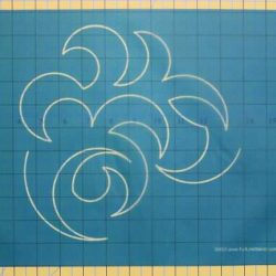 Overall swirl stencil