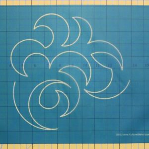 Overall swirl stencil