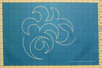 Overall swirl stencil