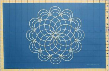 gyro flower stencil