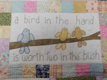 Because I said so quilt block