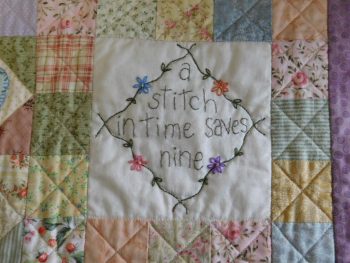 Because I said so quilt block
