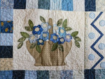 My blue heaven flower basket