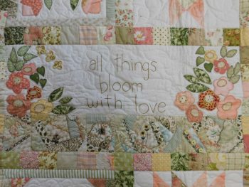 Peaches and cream quilt block
