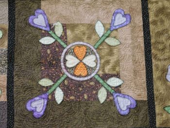 A Pieceful Garden quilt block