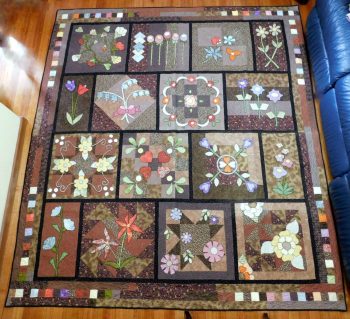 Pieceful garden quilt