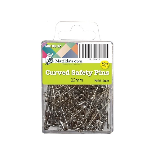 Curved Safety Pins (great for basting)
