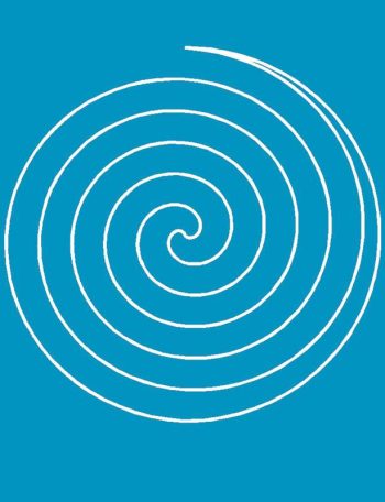Spiral Circle A4 Stencil