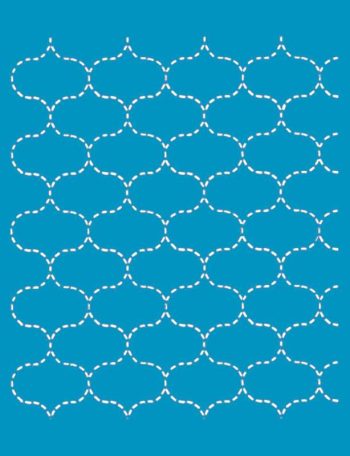 Sashiko Stitch Fish Net A4 Stencil