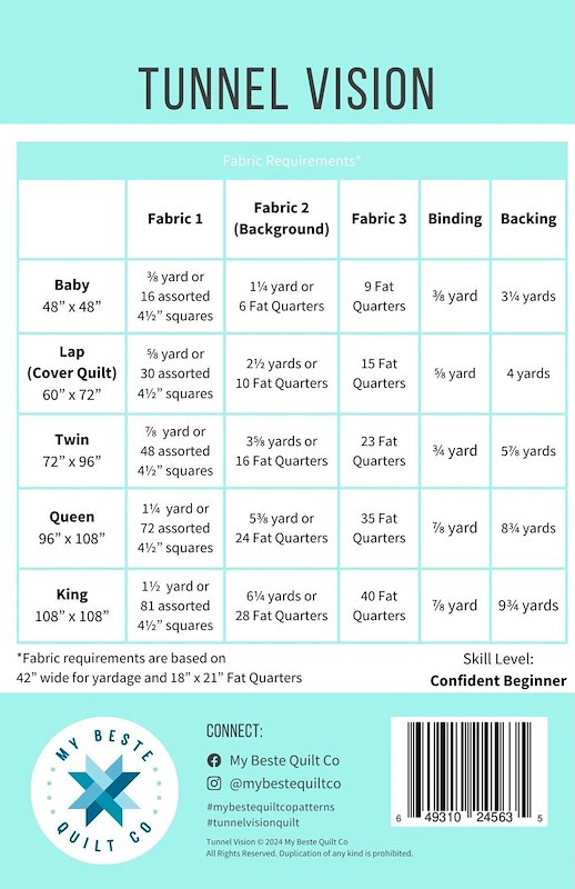 Tunnel Vision - quilt pattern - Image 2