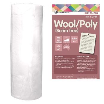 15m Roll Scrim Free Wool 60%/Poly 40%