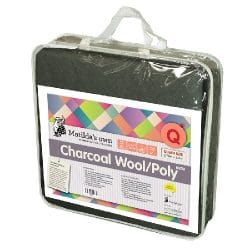 Charcoal Wool 60%/Poly 40% Queen