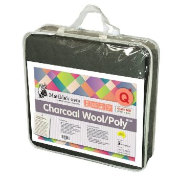Charcoal Wool 60%/Poly 40% Queen