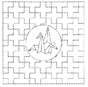 Pre printed Sashiko Hanafukin Cloth (White varieties) - Image 3