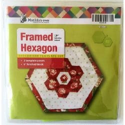Framed Hexagon 6" Template set