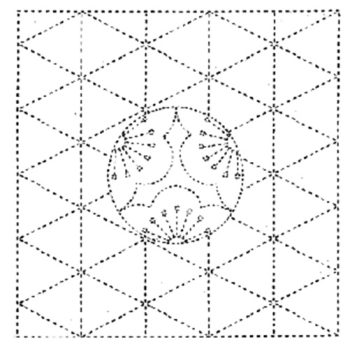 Pre printed Sashiko Hanafukin Cloth (White varieties)