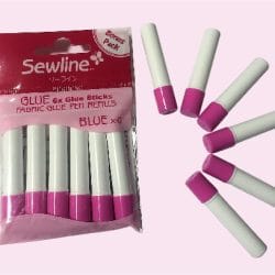 Sewline Glue Pen Refill Pack of 6 (Blue)
